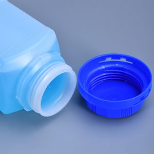 1L Liquid Powder Solid Gel Storage Plastic Square Bottles with Frost Surface