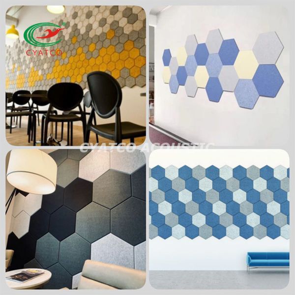 ODM Self Adhesive Hexagon Acoustic Panels For Music Room
