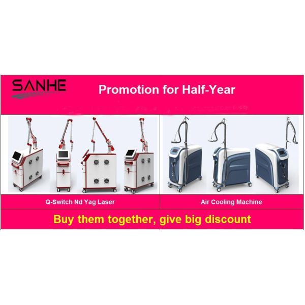 Color Screen 1064nm 532nm 1320nm advanced ND Yag Q Switch Laser blackhead removal and tattoo removal machine