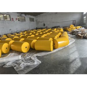 300x500mm Yellow Un-Sinkable Foam Filled Fender With Chain Net