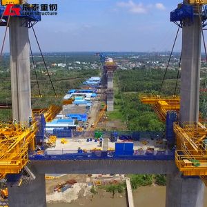 High Rise Steel Truss Bridge Modular Steel Structure Earthquake Resistant