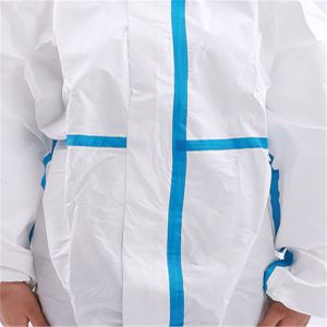 China White 60gsm 165cm Disposable Protective Coveralls on sale