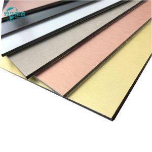 ISO14001 Brushed Aluminium Composite Aluminium Composite Material Acm Panels