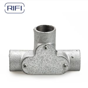20MM GI Electrical Conduit Fittings Hot DIP Galvanized Tee Elbow