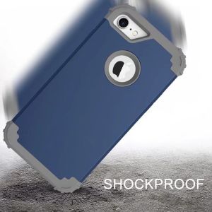 3 in 1 Robot Full Protective Air Cushion Phone Cover Shockproof Case for iPhone