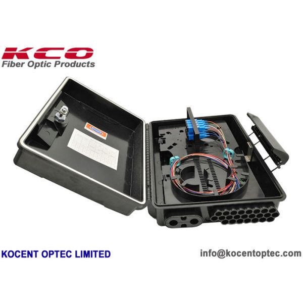24 Port Outdoor IP65 Fiber Optic Termination Box with ABS+PC Material for FTTH