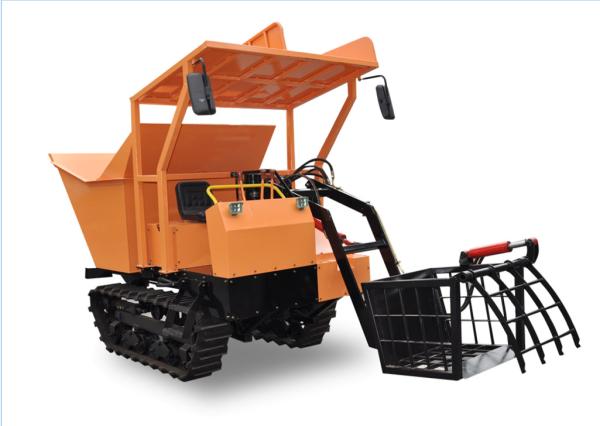 Quality HST Auto Control Drive Mini Crawler Dumper Suitable For Dry Rice Paddy Field track loader wholesale
