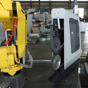 High-Efficiency Robotic Grinder Polisher for Engine Motor Metal Casings