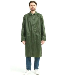 China Polyester PVC Wet Weather Gear 170T 180T Construction Worker Raincoat on sale