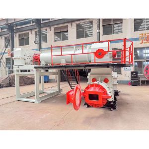 Fired Clay Brick Making Machine Double Stage Vacuum Extruder Capacity 35000