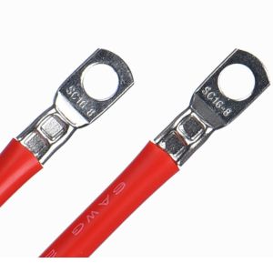 10AWG Battery Terminal Cables 20cm 30cm 40cm Super Soft Silicone With Lug