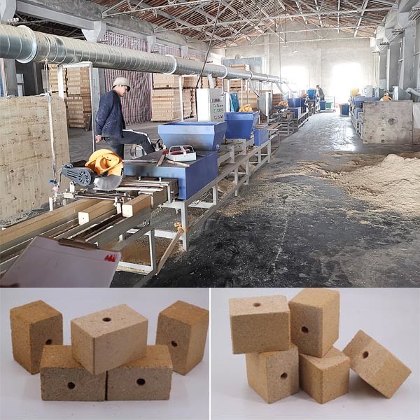 France Sawdust Wood Block Press Machine For Euro Pallet