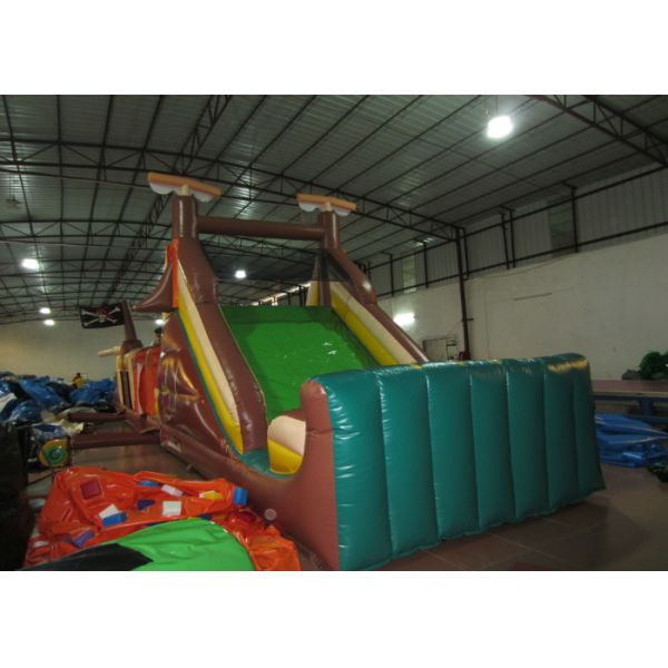 Quality Inflatable pirate themed obstacle course grey inflatable obstacle courses sport game on sale wholesale
