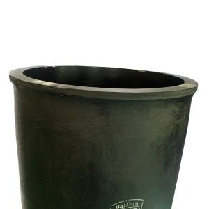 Straight Silicon Carbide Round Crucible Melting Vessel For Non Ferrous Metals