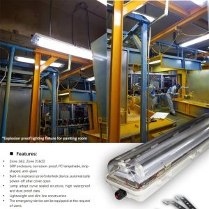 ATEX IECEx Explosion Proof Linear Fluorescent Light | High Durability, Wide Beam