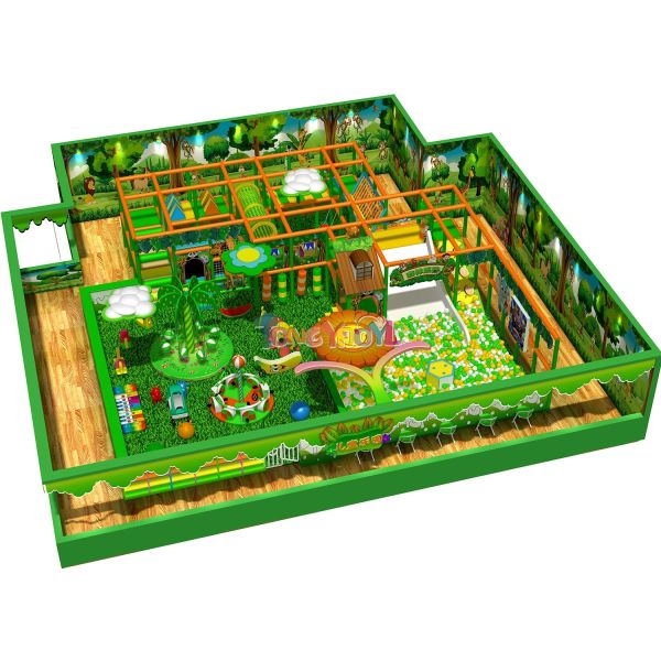 Forest Themed Indoor Playground Physical And Cognitive Development Equipment For