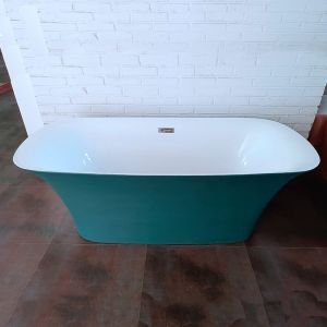 China Fresh Pure Acrylic Sheet Soaking Freestanding Bathtub Rectangular Shape on sale