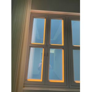 Cheap Smart Fake Window Light CRI 95 Wall Mountable L1332*W781*H66mm Controlled by App and Remote for Natural Ambience for sale