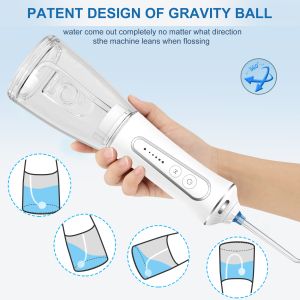 Outdoor Oral Care Water Flosser with Large Capacity Rechargeable Portable Teeth