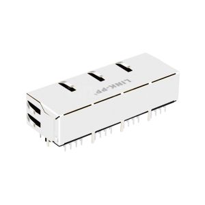 Belfuse 0826-1X4T-GH-F Compatible LPJK46051AONL 1000 Base-T 1x4 Port RJ45 PoE+