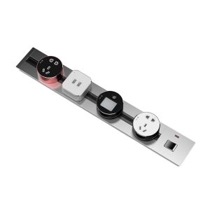 Home Kitchen Movable Track Socket Multifunction Power Rail Socket