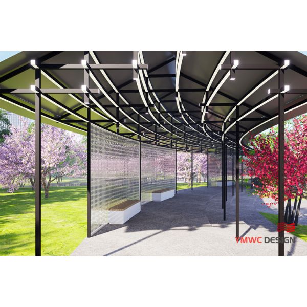 Customization Size Modern Style Pergola in Emberwind Theme for Garden Decoration