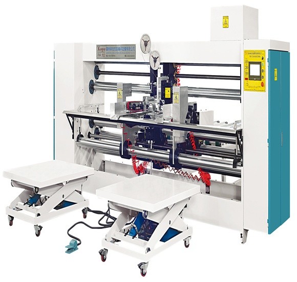 PLC Controlled Double Head Semi Auto Stitcher With Automatic Counting And