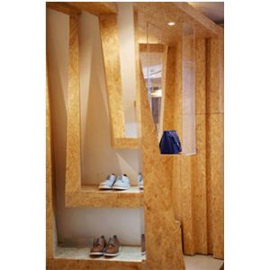 Custom Popular Shanghai Factory Wooden Cabinet for Garment Store Bag Shoes