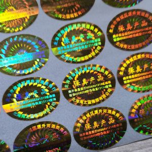 Security 3D Holographic Stickers Printer Laser Custom Logo Hologram Stickers