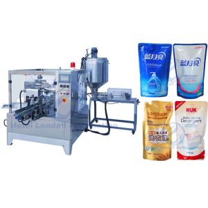 Liquid Laundry Detergent Premade Pouch Packaging Machine With Liquid Dosing