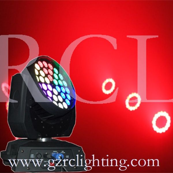 Quality 15W RGBWA 5 in 1 36pcs LED Wash Moving Head with zoom effetct stage lighting wholesale