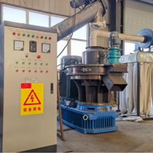 1-4T/H Automatic Wood Pellet Mill Wood Fuel Ring Die Feed Pellet Machine