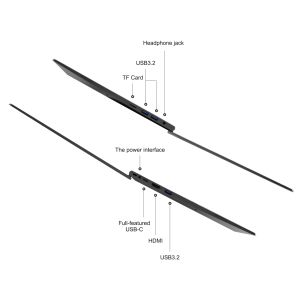 15.6" Slim Windows Laptop with FHD 1920x1080 IPS Display and Intel Core i5