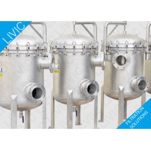 High Flow Rate Single Bag Filter ，Multi Stainless Steel Bag Filter For