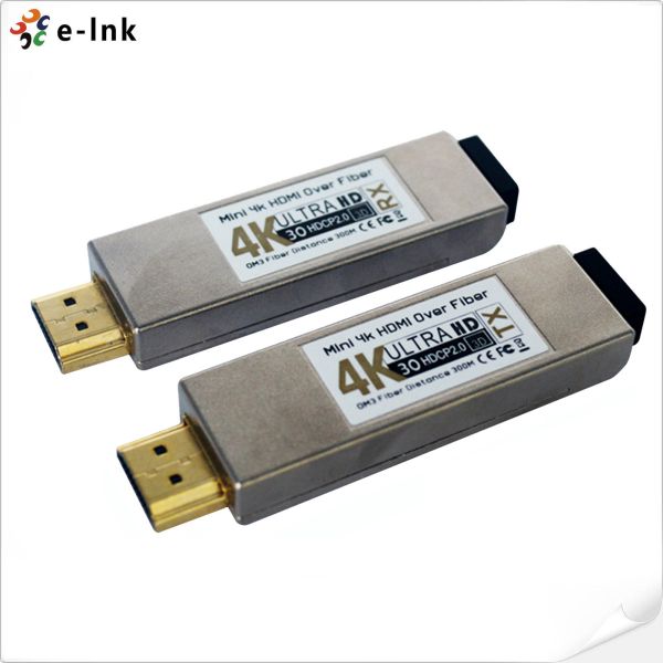 Quality 4K HDMI Fiber Optic Extender 300m Range Zero Latency HDCP 1.2 wholesale