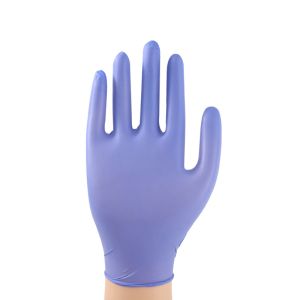 OEM ODM Purple Vinyl Nitrile Blend Gloves For Food Processing