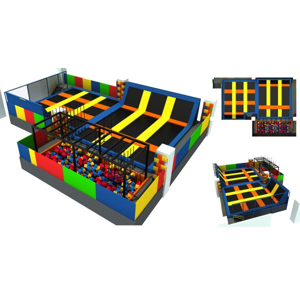 Quality 203M2  Having Fun Trampoline Park Indoor on Holiday Children Trampoline Park Fashion Style wholesale