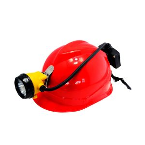 15000 Lux Led Miners Cap Lamp , 6.8AH Customized Semi - Corded Led Mining Lamp