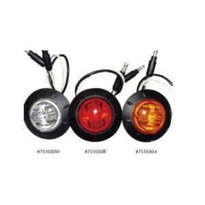 12V 3/4'' Round LED Trailer Marker Lights With Grommet