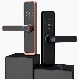 Cheap Red Bronze Wifi Bluetooth Door Lock Sturdy Bluetooth Keypad Lock for sale