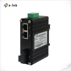 Mini Industrial 1-Port 1000X to 2-Port 10/100/1000Base-T 90W PoE++ Media