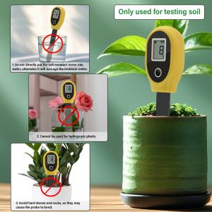 Portable Soil Moisture Sensor For Houseplants And Lawns