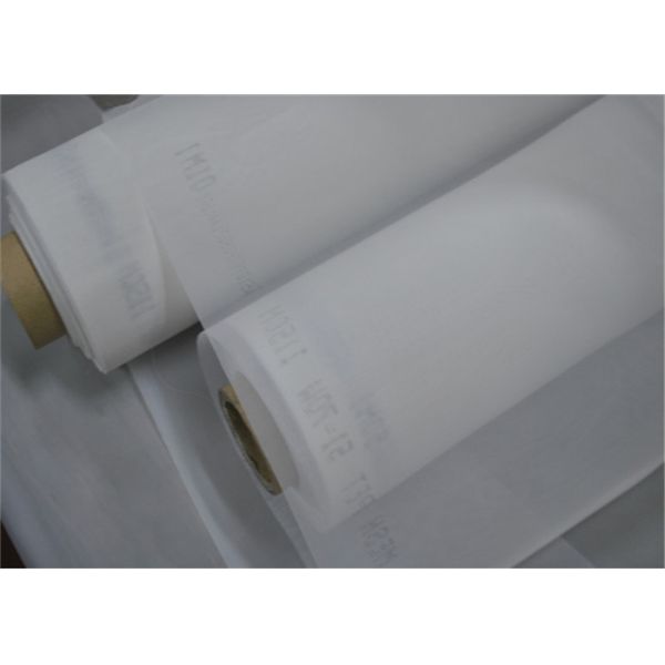 Quality White 200 Mesh Polyester Screen Printing Fabric 45 Micron Thread wholesale