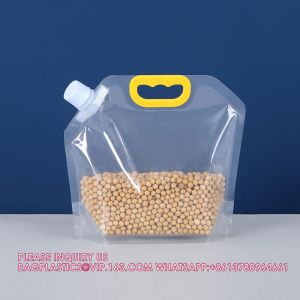 Beer Spout Pouch With Handle Grain Storage Bag With Spout Large Capacity Liquid
