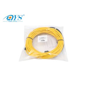 SC/APC 12cores PVC 15m Pre Terminated Fiber Cable With Pulling Eyes