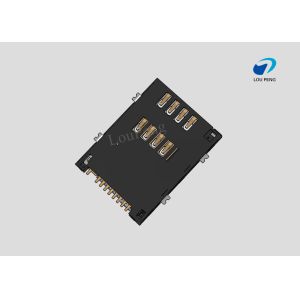 SIM Connectors, SIM Card Connectors, 2FF mini SIM Compatible Card, 8 Position, 2