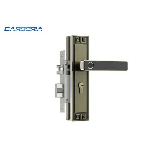 Quality Sturdy Fingerprint House Door Lock With Rechargeable Lithium Battery wholesale