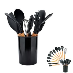 Nonstick Kitchen Cookware Accessories Utensil Set With Long Handle
