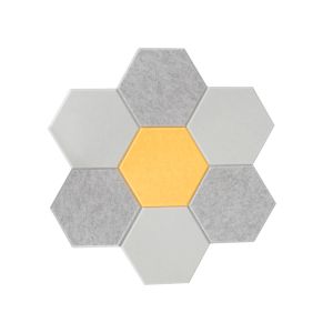 A1 Fireproof Hexagonal Acoustic Wall Panels Polyester