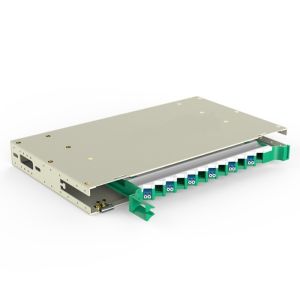 1550nm Wavelength LC SM FTTH Distribution Box / 19 Inch Rack Mount Patch Panel